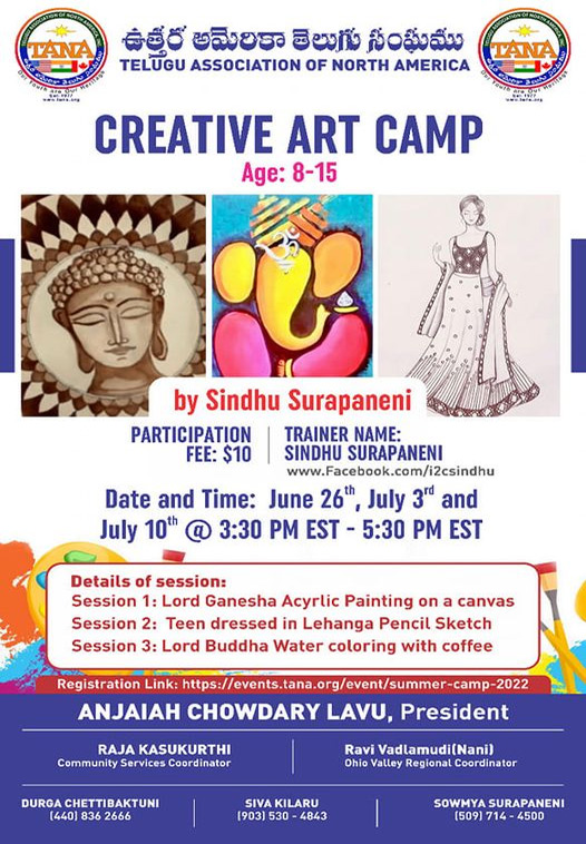 TANA Creative Art Camp  to encourage Kids