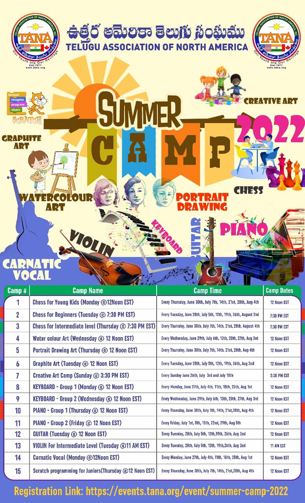 TANA Summer Camp 2022