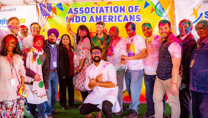 AIA celebrates “Holi Fest” in a grand way in California