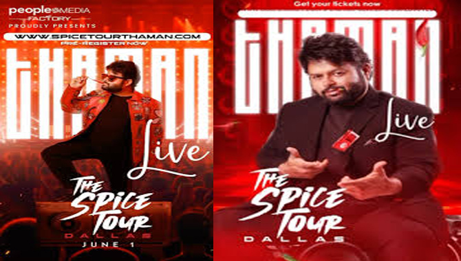 Thaman 'S Spicy Musical Extravaganza, The Biggest Telugu Concert Ever In Dallas, Brought to you by People Media Factory