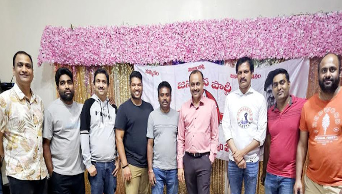 TG Vishwa Prasad Gets Warm Welcome From Janasena Supporters In Seattle, USA