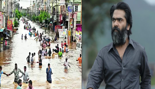 Simbu becomes first Tamil star to donate for flood relief in Telugu States