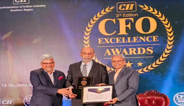 Sri City CFO bags prestigious CII’S ‘CFO Excellence Award’