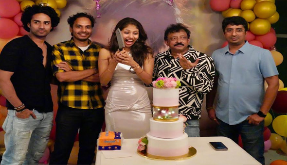 'SAAREE' movie heroine Aaradhya Devi Birthday Celebration at RGV DEN    