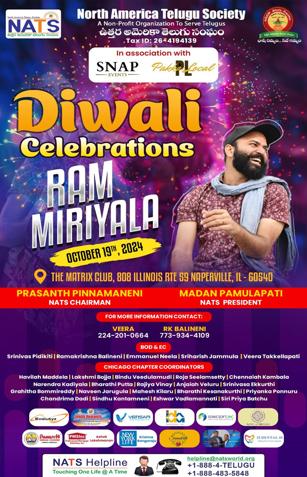 NATS Diwali Celebrations on Oct 19