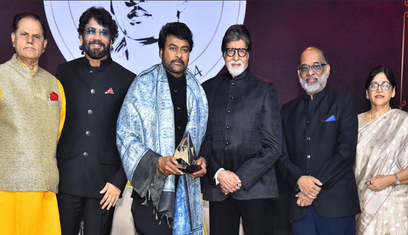 ANR Is A Fatherly Figure To Me, Receiving The ANR Award : Megastar Chiranjeevi