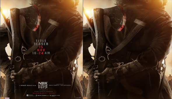 NBK 109 Title Glimpse on 15th November with a mass rugged poster