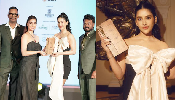 Nabha Natesh Wins 'Style Icon of the Year' award at Outlook Indian Business Awards 2024