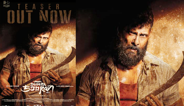 Breath-Taking Teaser of Chiyaan Vikram-starrer Veera Dheera Sooran Part 2 is Out Now