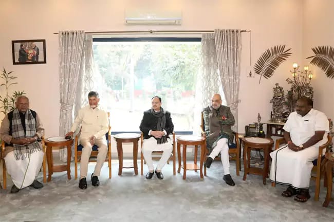 Andhra Pradesh Chandrababu Participated In Nda Leaders Meeting